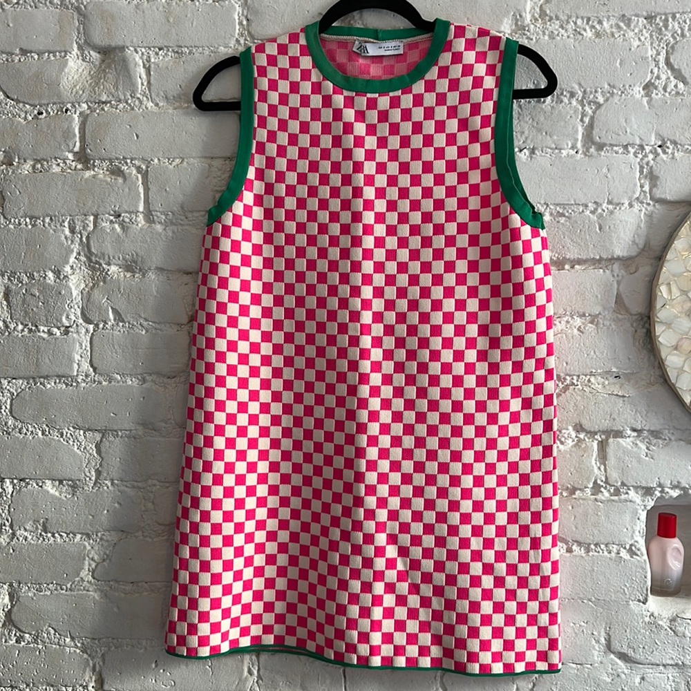 Zara checkered dress